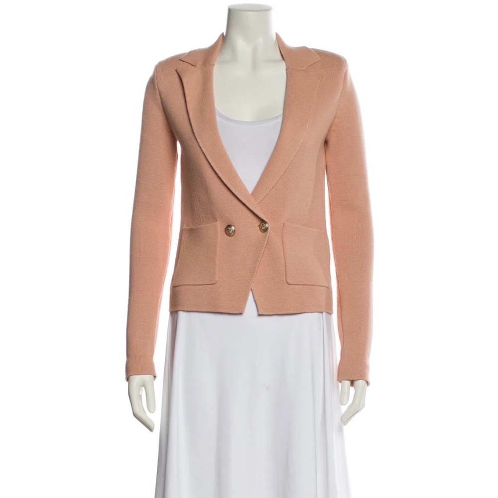Womens Blush Knit Blazer Jacket - L’agence